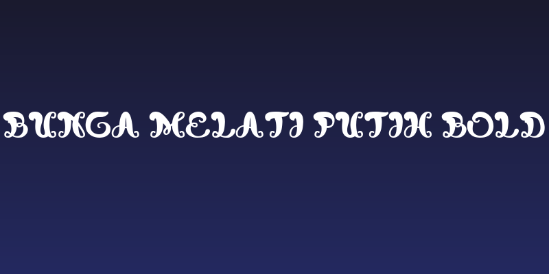 Bunga Melati Putih Bold Social Header