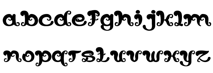 Bunga Melati Putih Bold Font LOWERCASE