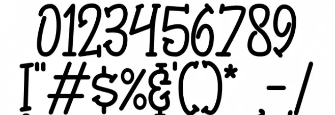 Bungah Font OTHER CHARS