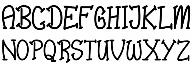 Bungah Schriftart Groß