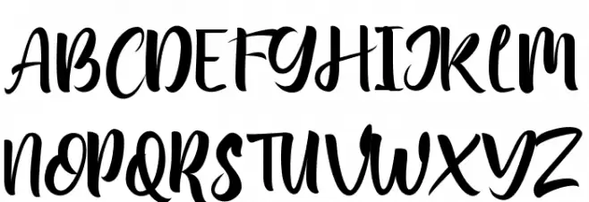 Bungalow Demo Schriftart Groß