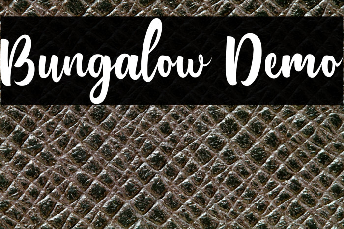 Bungalow Demo Example 2