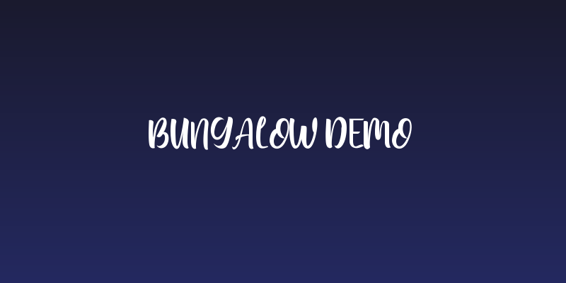 Bungalow Demo Social Header
