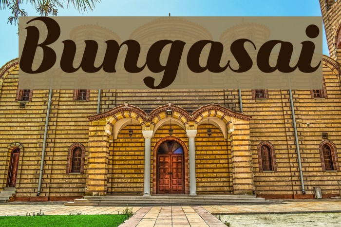 Bungasai Font examples