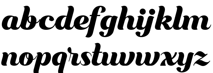 Bungasai Font LOWERCASE