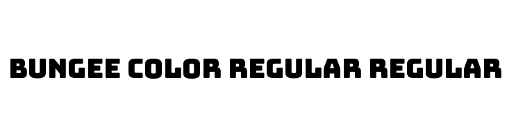 Bungee Color Regular Regular  لخطوط تنزيل