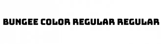 Bungee Color Regular Regular  Fuentes Gratis Descargar