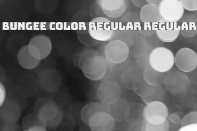 Bungee Color Regular Regular Font examples