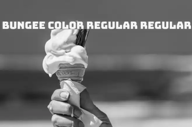 Bungee Color Regular Regular Font examples