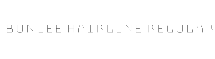 Bungee Hairline Regular  baixar fontes gratis