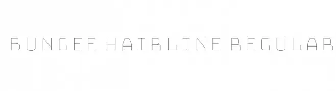Bungee Hairline Regular  Fuentes Gratis Descargar