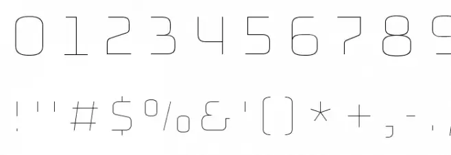 Bungee Hairline Regular Font OTHER CHARS