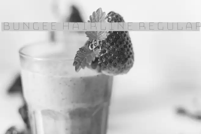 Bungee Hairline Regular Font examples