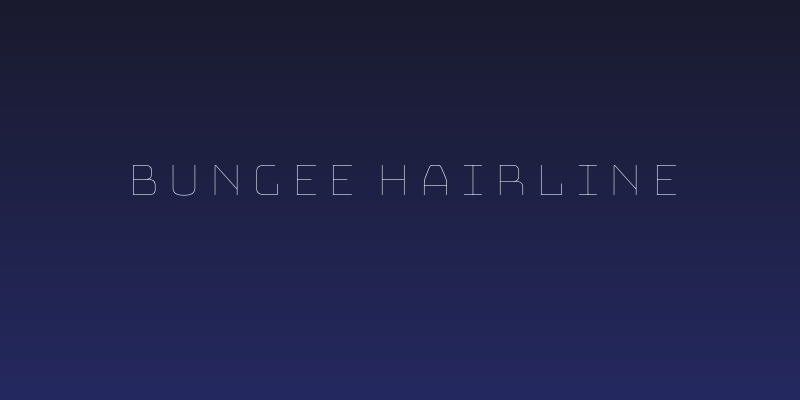 Bungee Hairline Social Header