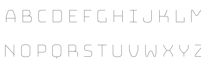 Bungee Hairline Font LOWERCASE