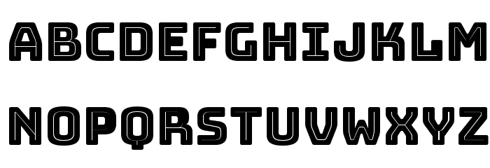 Bungee Inline Regular Font LOWERCASE
