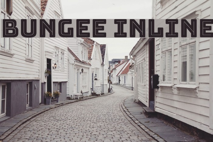 Bungee Inline Font examples
