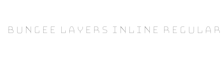 Bungee Layers Inline Regular  フリーフォントのダウンロード
