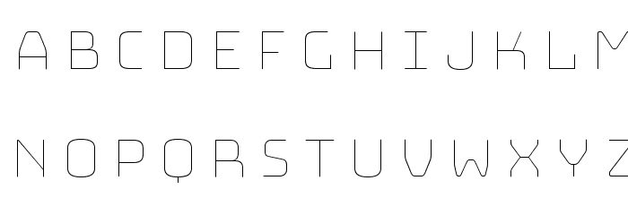 Bungee Layers Inline Regular Font LOWERCASE