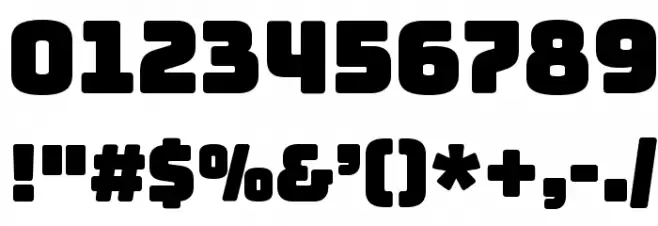 Bungee Layers Outline Regular Font OTHER CHARS
