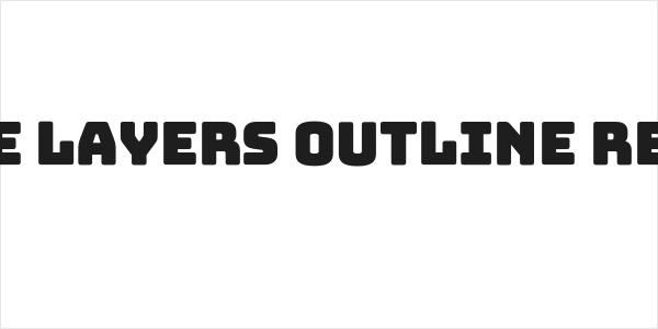 Bungee Layers Outline Regular Logo