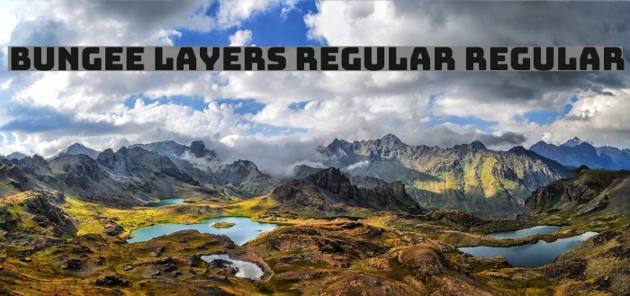 Bungee Layers Regular Regular Font examples