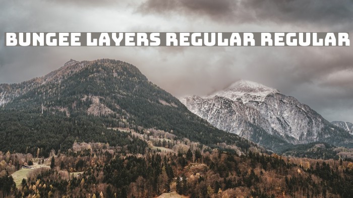 Bungee Layers Regular Regular Font examples