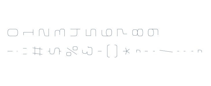 Bungee Layers Rotated Inline Regular Other Characters