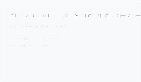 Bungee Layers Rotated Inline Regular Business Card