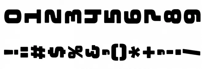 Bungee Layers Rotated Regular Regular Font OTHER CHARS