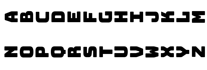 Bungee Layers Rotated Regular Regular Font LOWERCASE