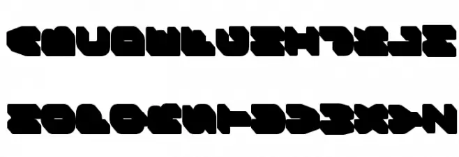 Bungee Layers Rotated Shade Regular फ़ॉन्ट लोअरकेस