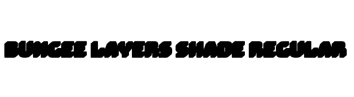 Bungee Layers Shade Regular  フリーフォントのダウンロード