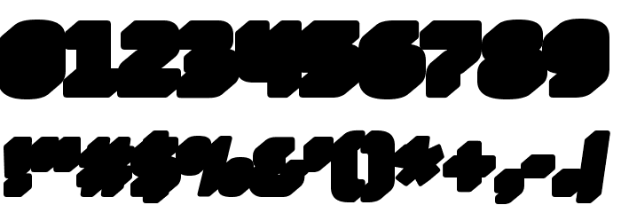 Bungee Layers Shade Regular Font OTHER CHARS