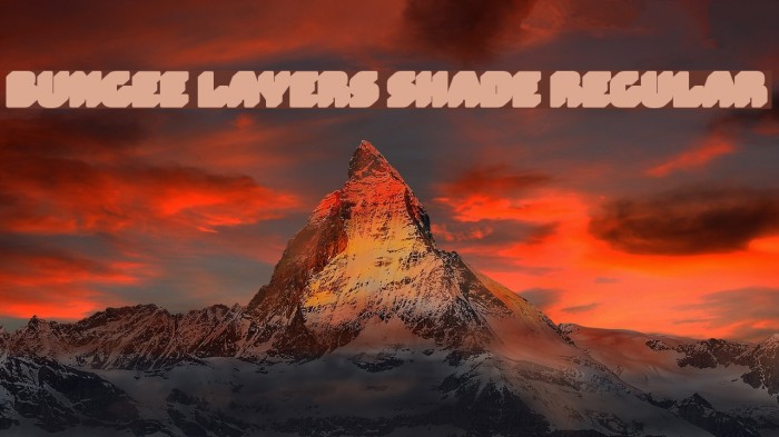 Bungee Layers Shade Regular Font examples