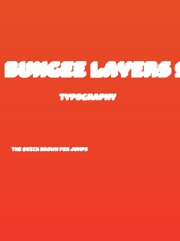 Bungee Layers Shade Regular Poster