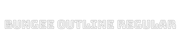 Bungee Outline Regular  नि: शुल्क फ़ॉन्ट्स डाउनलोड