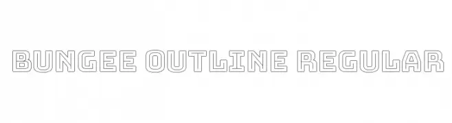 Bungee Outline Regular  Fuentes Gratis Descargar