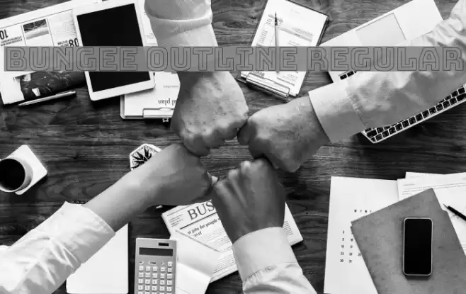 Bungee Outline Regular Font examples