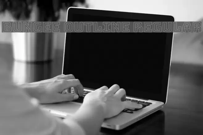 Bungee Outline Regular Font examples