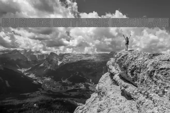 Bungee Outline Regular Font examples