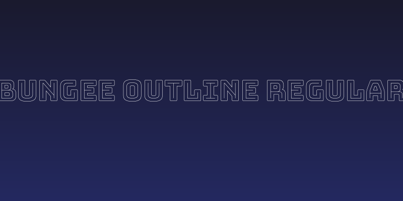 Bungee Outline Regular Social Header