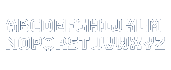 Bungee Outline Regular Lowercase