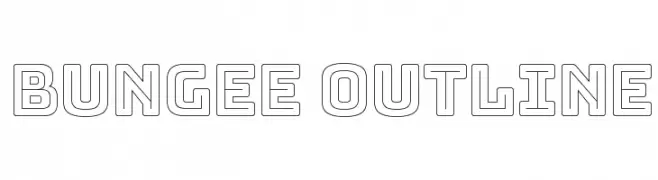 Bungee Outline  Fuentes Gratis Descargar