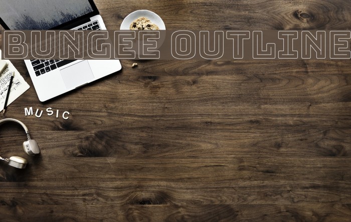 Bungee Outline Font examples