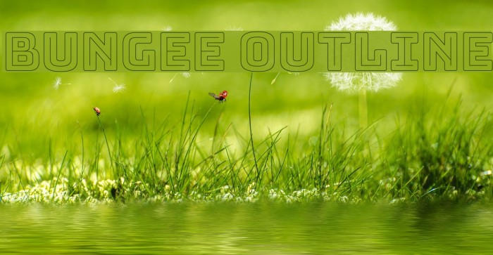 Bungee Outline Font examples