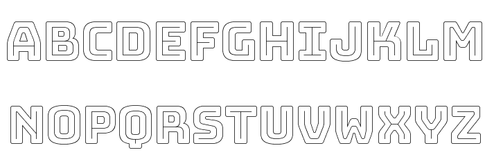 Bungee Outline Font LOWERCASE