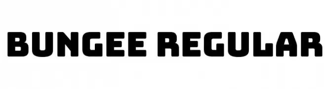 Bungee Regular  Fuentes Gratis Descargar