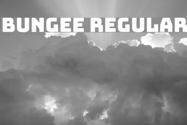 Bungee Regular Font examples
