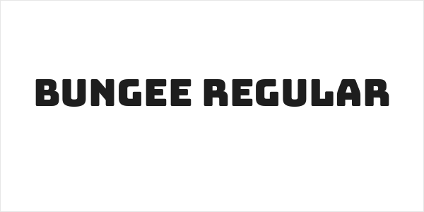 Bungee Regular Logo